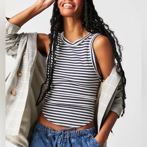 We The Free Kate Stripe Tee - Picture 1 of 6